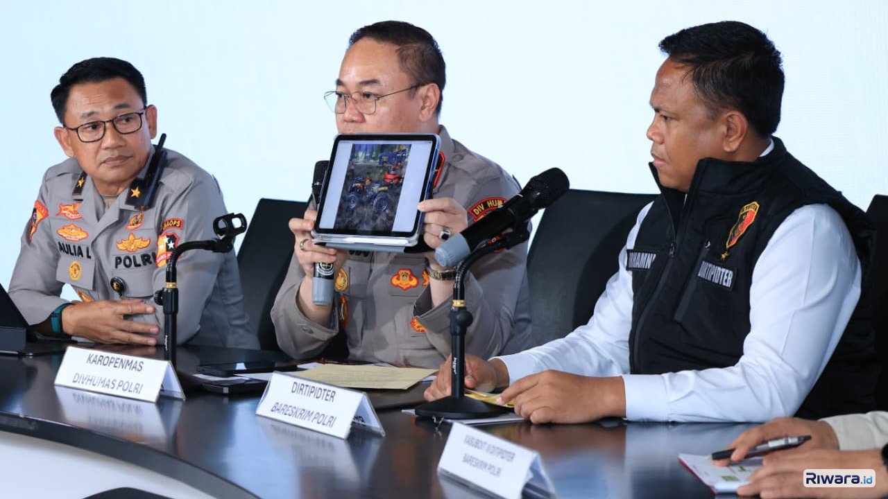 Bareskrim Polri merilis penetapan 72 orang sebagai tersangka Karhutla di 9 provinsi